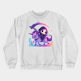 unicorn and reaper rider Crewneck Sweatshirt